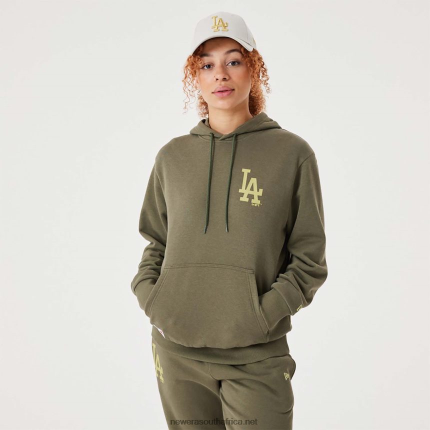 LA Dodgers MLB League Essential Medium Green Pullover Hoodie New Era TRBRBN2736