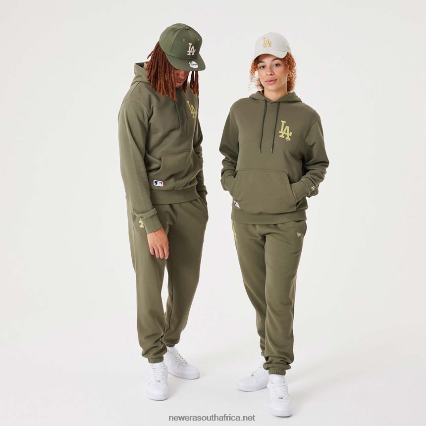 LA Dodgers MLB League Essential Medium Green Pullover Hoodie New Era TRBRBN2736