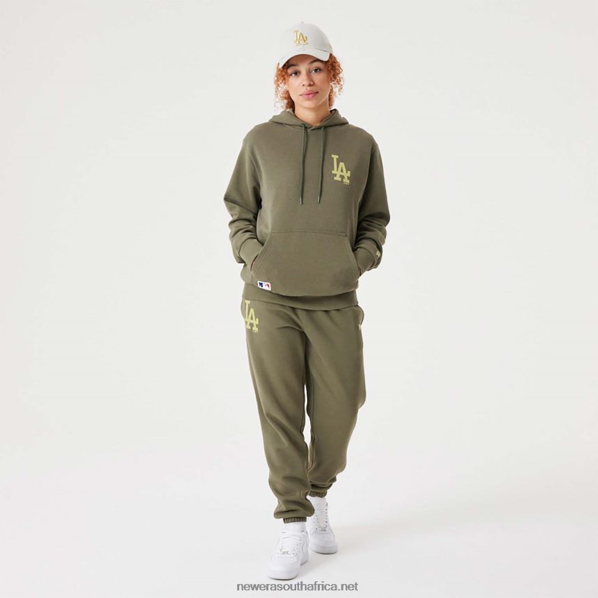 LA Dodgers MLB League Essential Medium Green Pullover Hoodie New Era TRBRBN2736