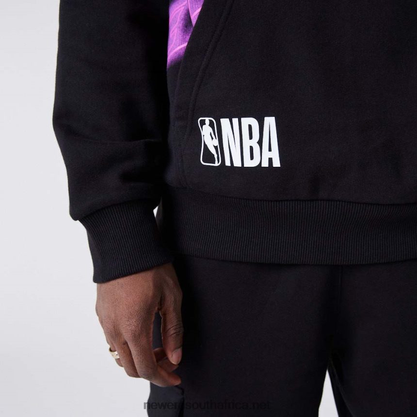LA Lakers Neon Oversized Black Hoodie New Era TRBRBN2761