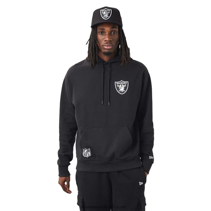 Las Vegas Raiders NFL Team Logo Black Hoodie New Era TRBRBN2763