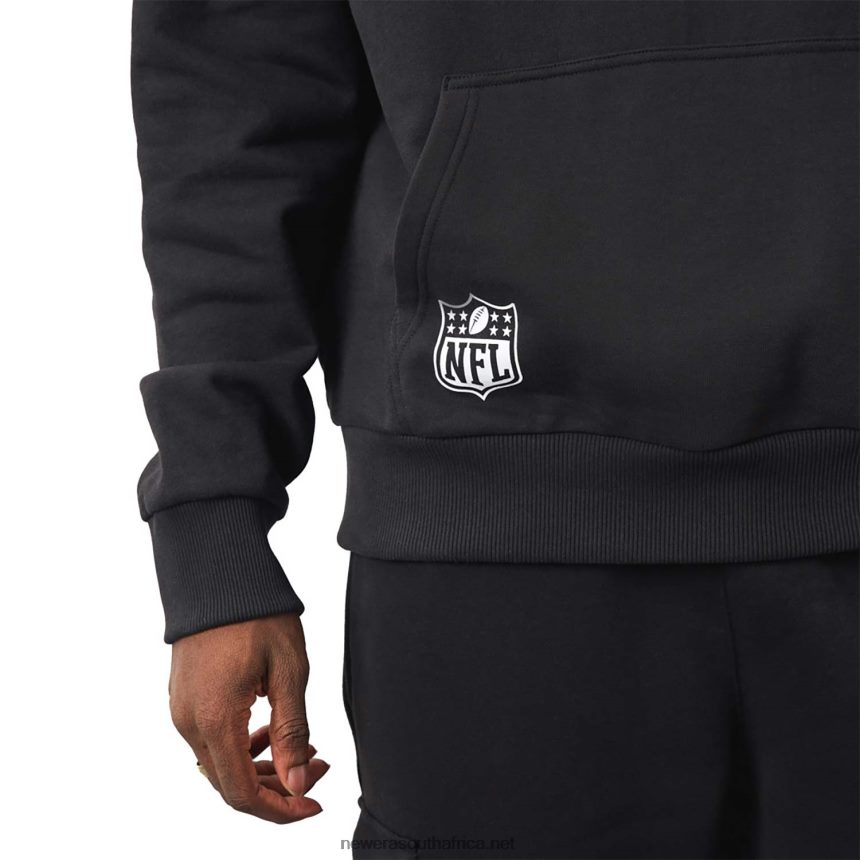 Las Vegas Raiders NFL Team Logo Black Hoodie New Era TRBRBN2763