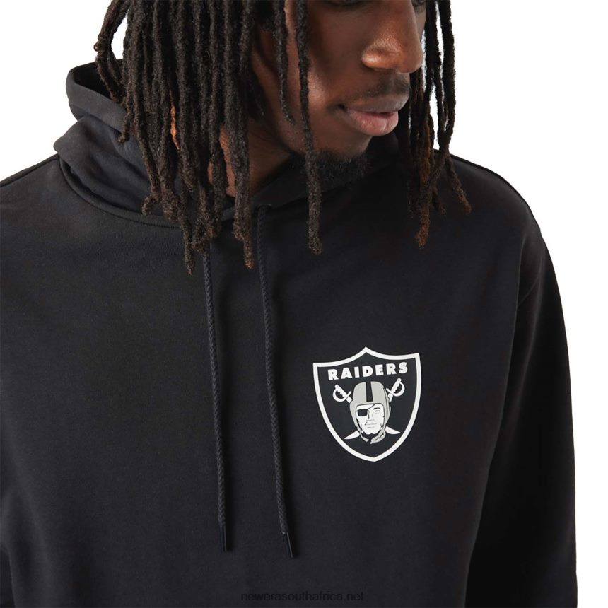 Las Vegas Raiders NFL Team Logo Black Hoodie New Era TRBRBN2763