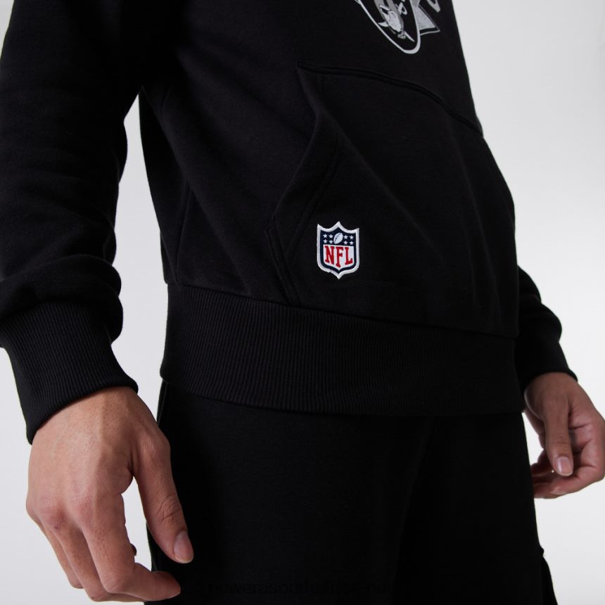 Las Vegas Raiders NFL Team Logo Black Hoodie New Era TRBRBN2799