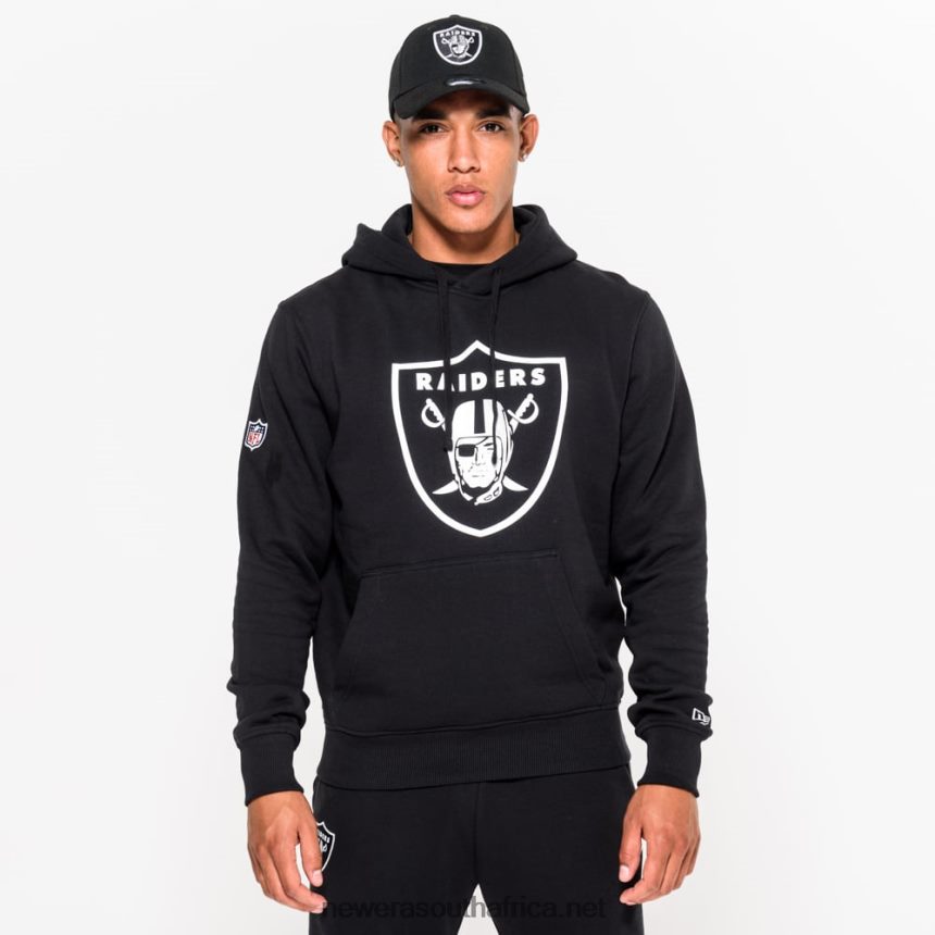 Las Vegas Raiders Pullover Team Logo Black Hoodie New Era TRBRBN2830