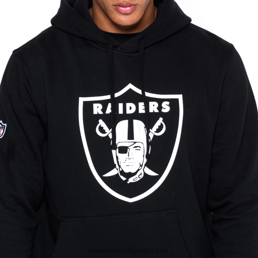 Las Vegas Raiders Pullover Team Logo Black Hoodie New Era TRBRBN2830