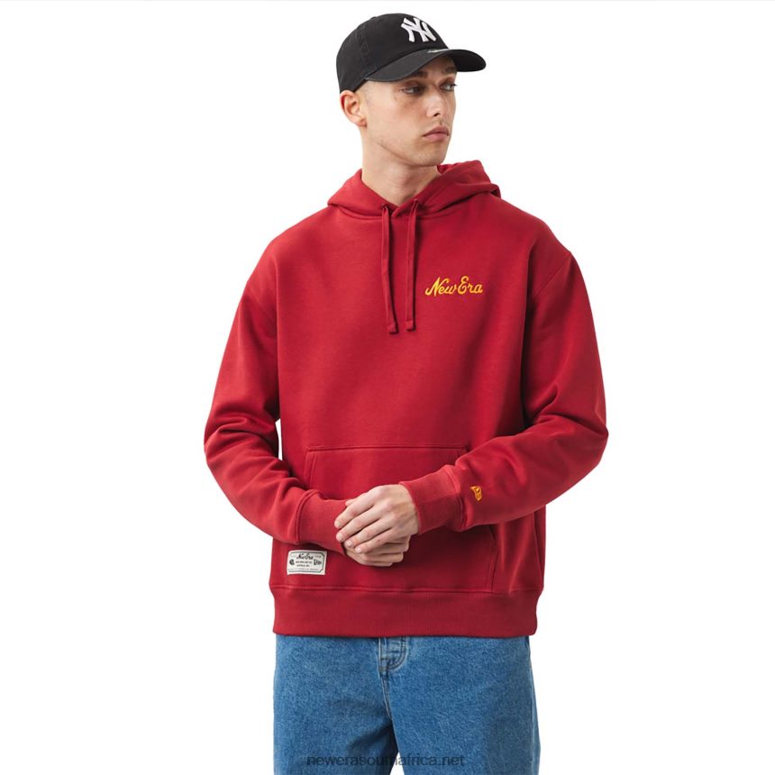 Logo Red Oversized Hoodie New Era TRBRBN2691