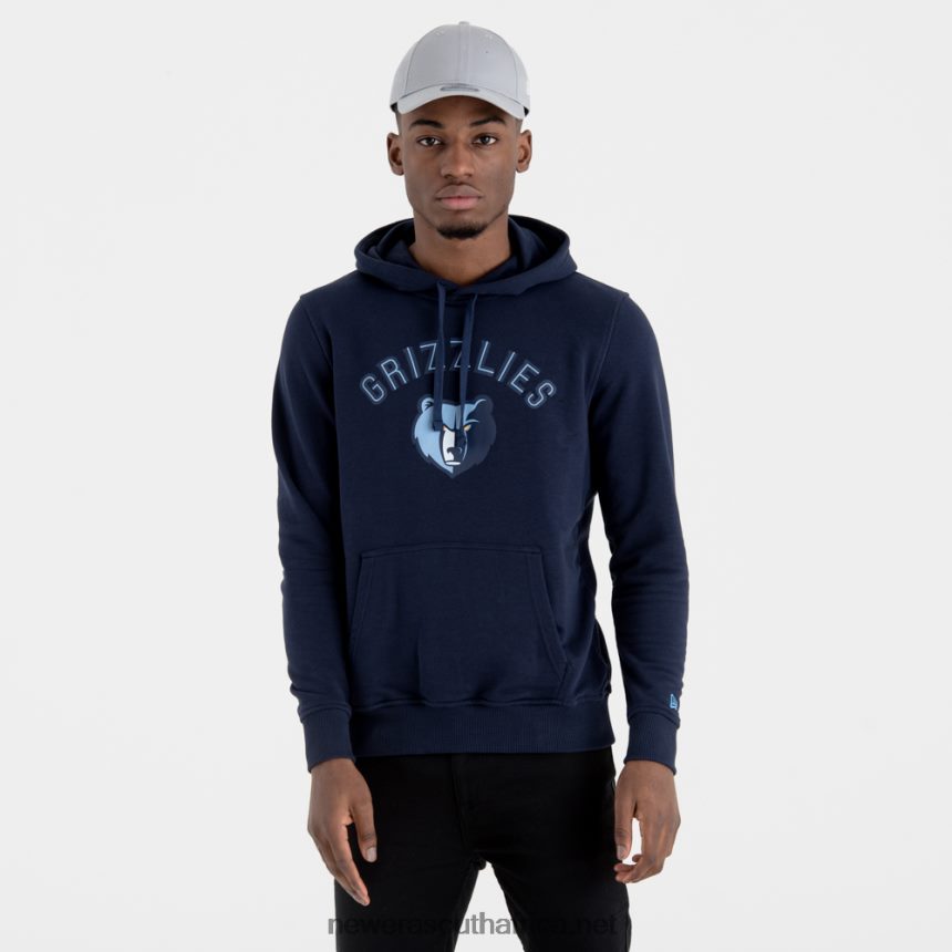 Memphis Grizzlies Team Logo Navy Hoodie New Era TRBRBN2743