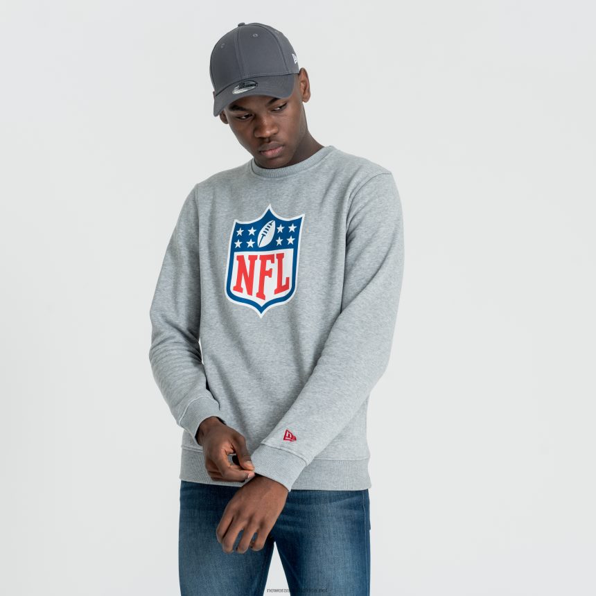 NFL Logo Heather Grey Crew Neck Sweatshirt New Era TRBRBN2756