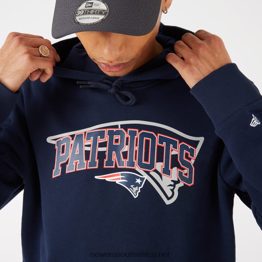New England Patriots NFL Team Logo Blue Hoodie New Era TRBRBN2836