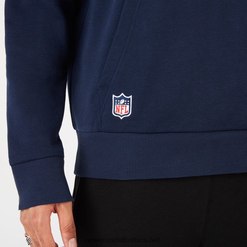 New England Patriots NFL Team Logo Blue Hoodie New Era TRBRBN2836