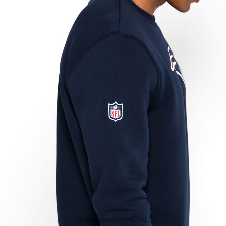 New England Patriots Team Logo Blue Crew Neck Sweatshirt New Era TRBRBN2685
