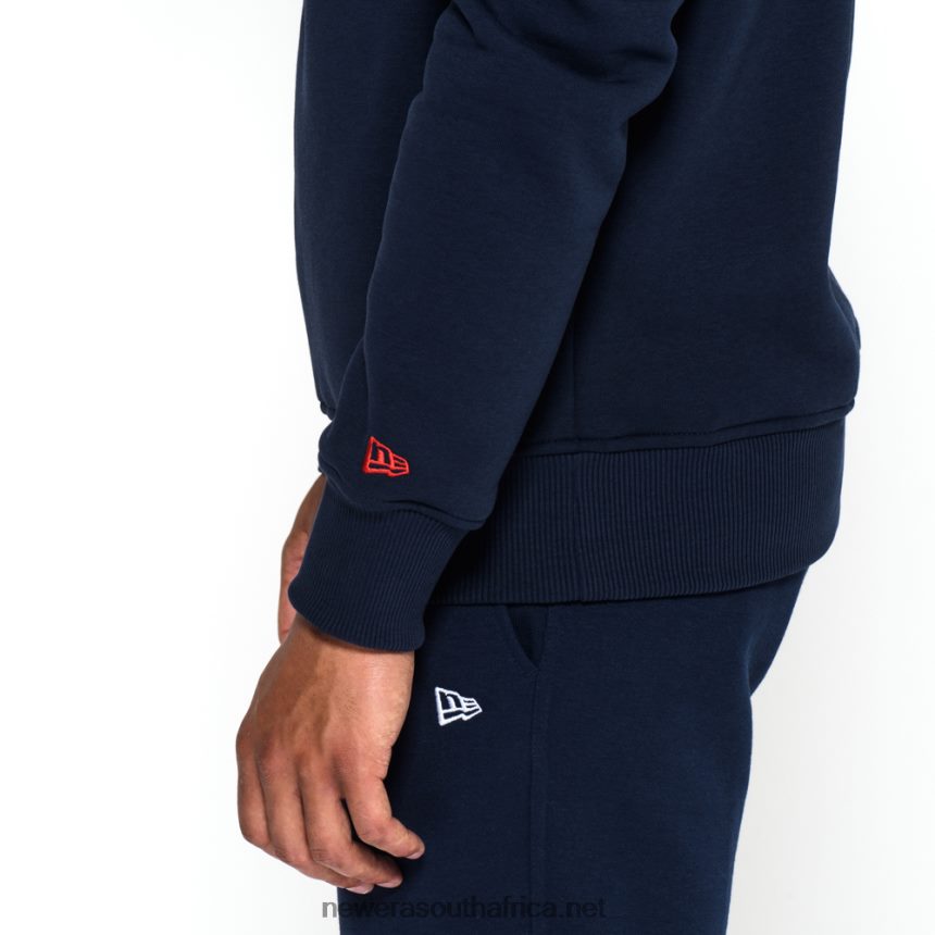 New England Patriots Team Logo Blue Crew Neck Sweatshirt New Era TRBRBN2685