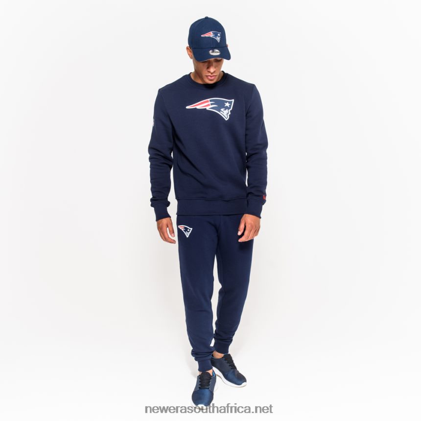 New England Patriots Team Logo Blue Crew Neck Sweatshirt New Era TRBRBN2685