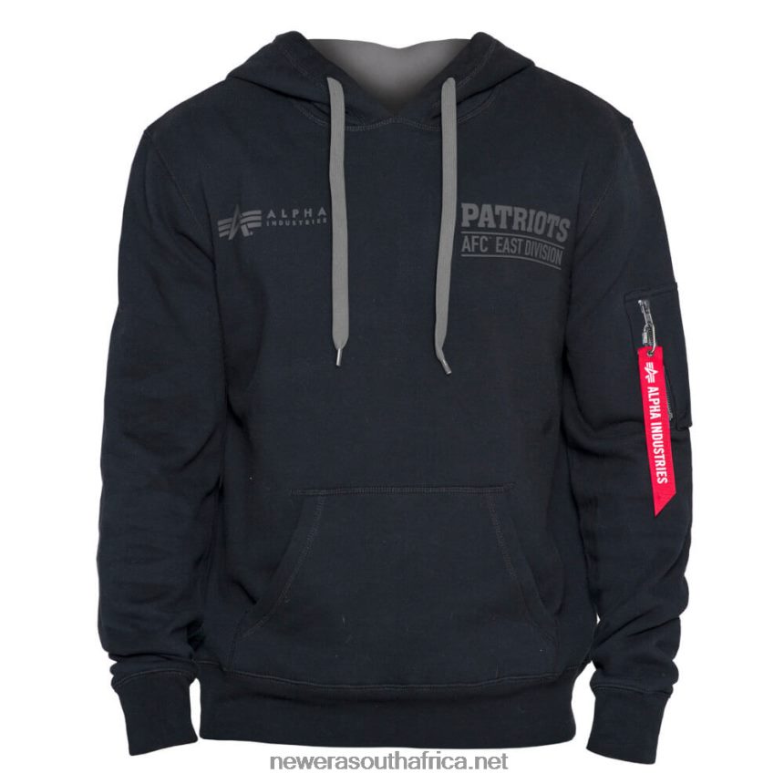 New England Patriots x Alpha Industries Black Hoodie New Era TRBRBN2793