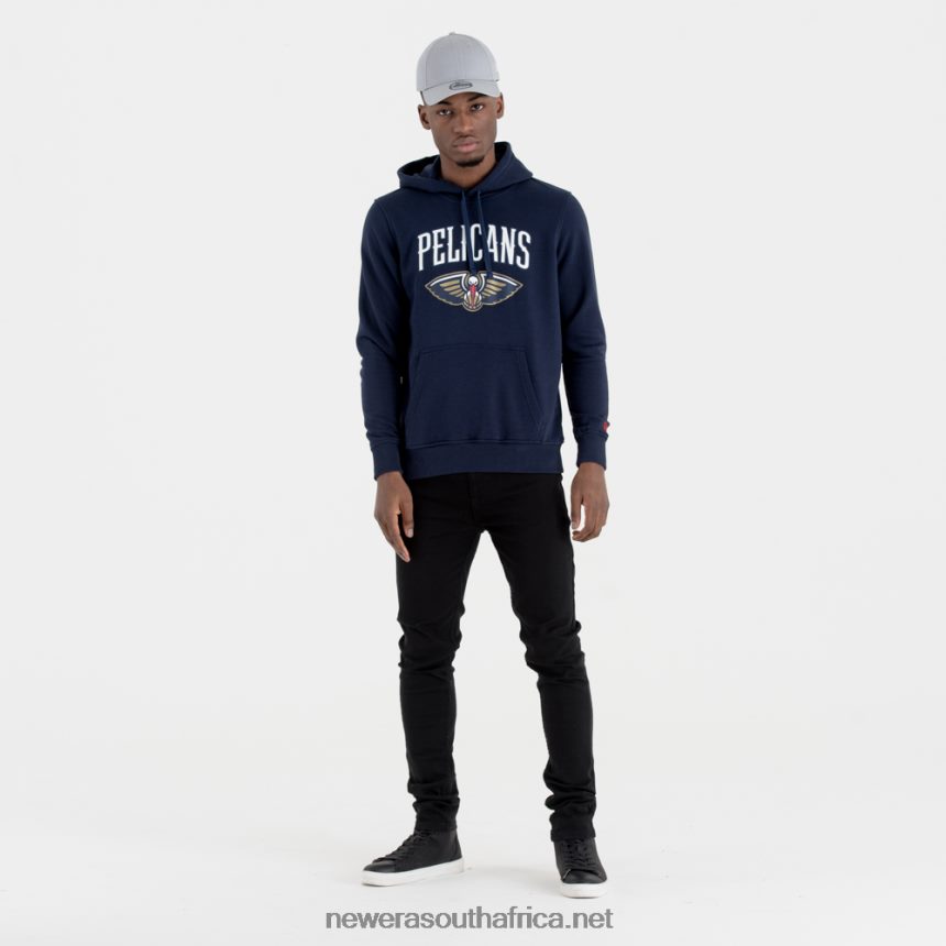 New Orleans Pelicans NBA Team Logo Navy Hoodie New Era TRBRBN2818