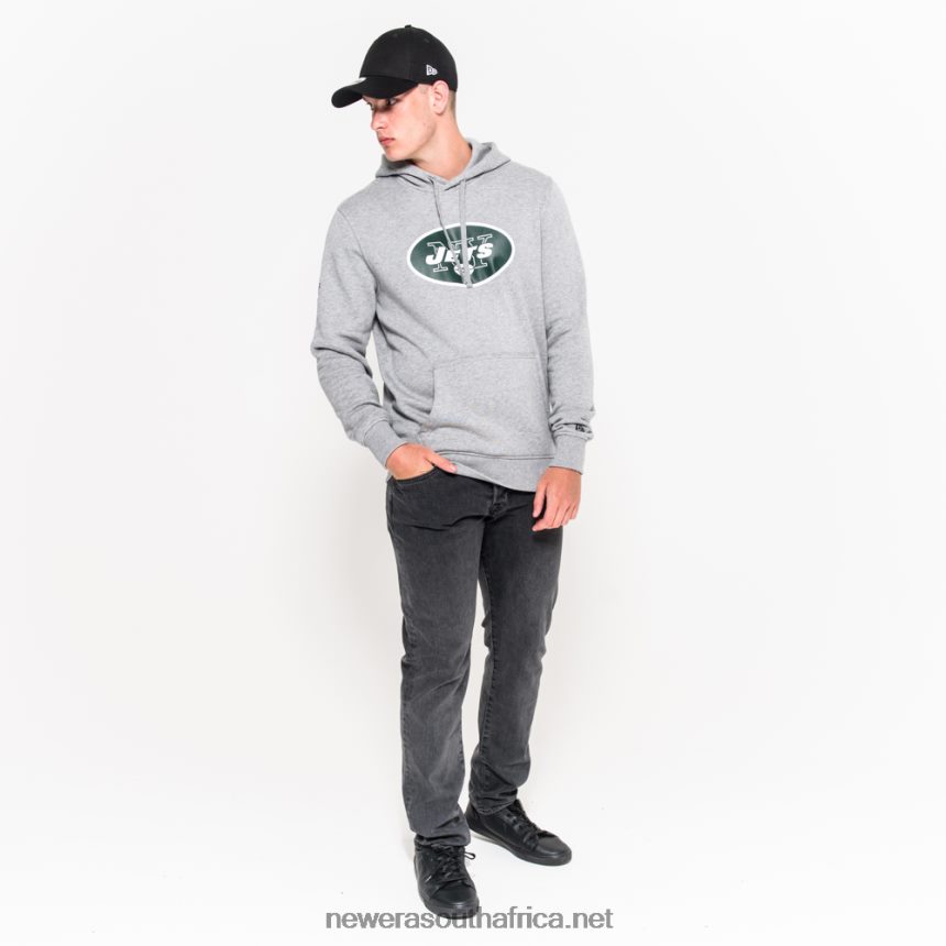 New York Jets Team Logo Grey Hoodie New Era TRBRBN2701