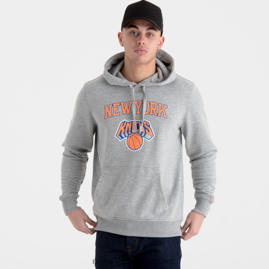 New York Knicks Team Logo Grey Hoodie New Era TRBRBN2686