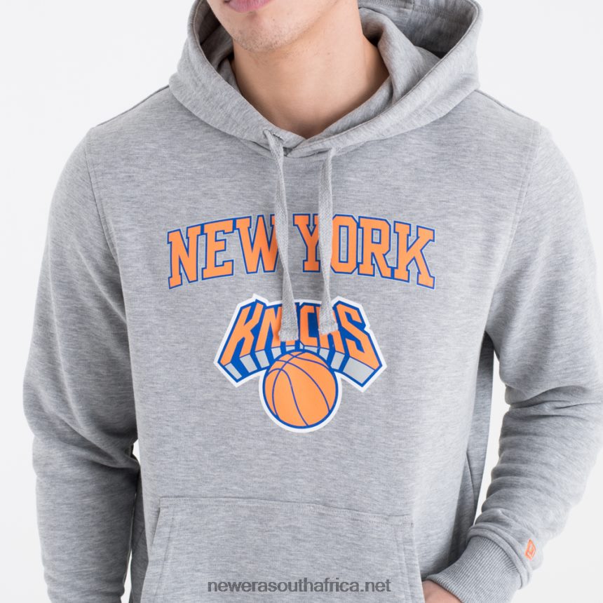 New York Knicks Team Logo Grey Hoodie New Era TRBRBN2686
