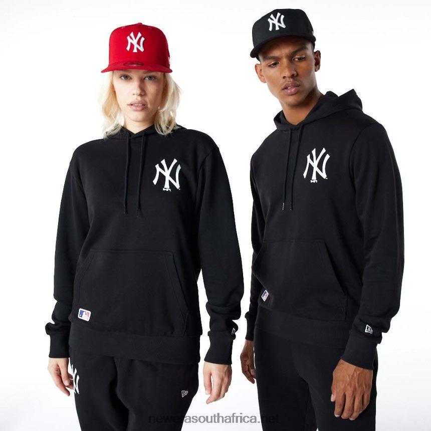 New York Yankees Essentials Black Hoodie New Era TRBRBN2785