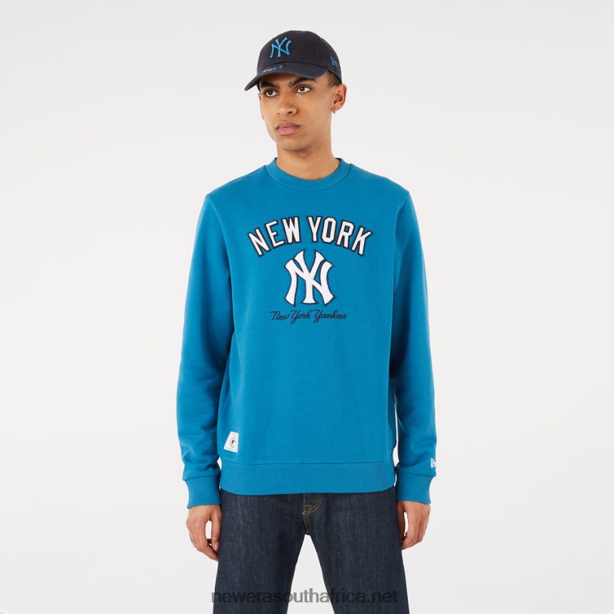 New York Yankees Heritage Blue Crew Neck Sweatshirt New Era TRBRBN2815