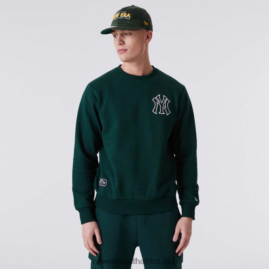 New York Yankees Heritage Dark Green Crew Neck Sweatshirt New Era TRBRBN2806