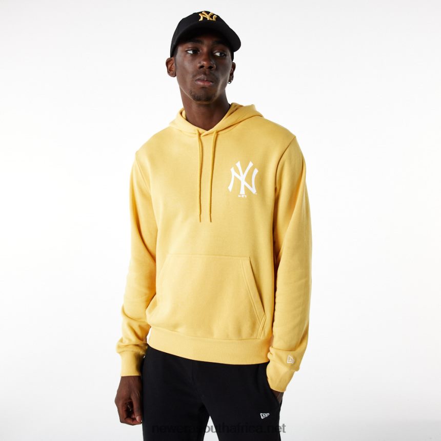New York Yankees League Essential Pastel Yellow Hoodie New Era TRBRBN2706