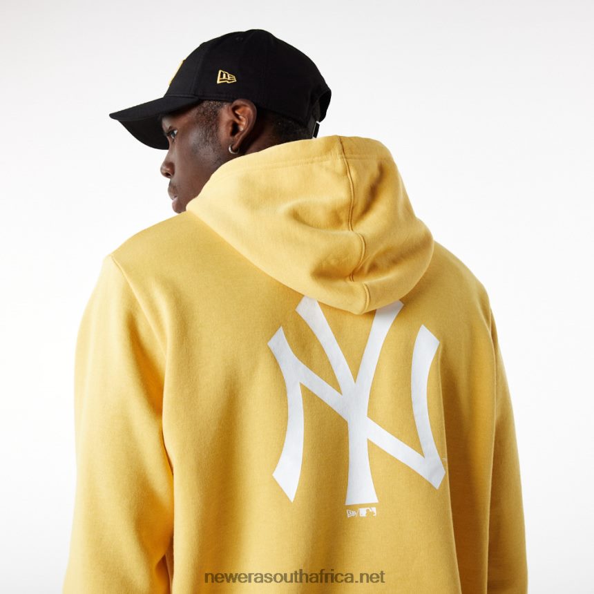 New York Yankees League Essential Pastel Yellow Hoodie New Era TRBRBN2706
