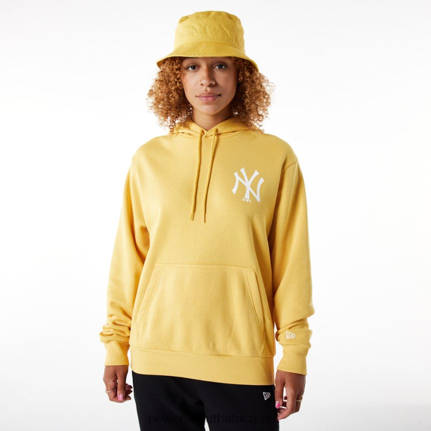 New York Yankees League Essential Pastel Yellow Hoodie New Era TRBRBN2706