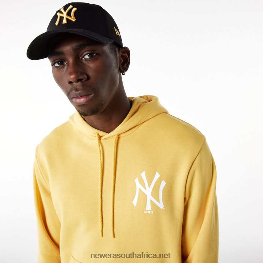 New York Yankees League Essential Pastel Yellow Hoodie New Era TRBRBN2706