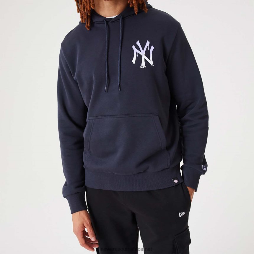 New York Yankees MLB Drip Logo Navy Pullover Hoodie New Era TRBRBN2665