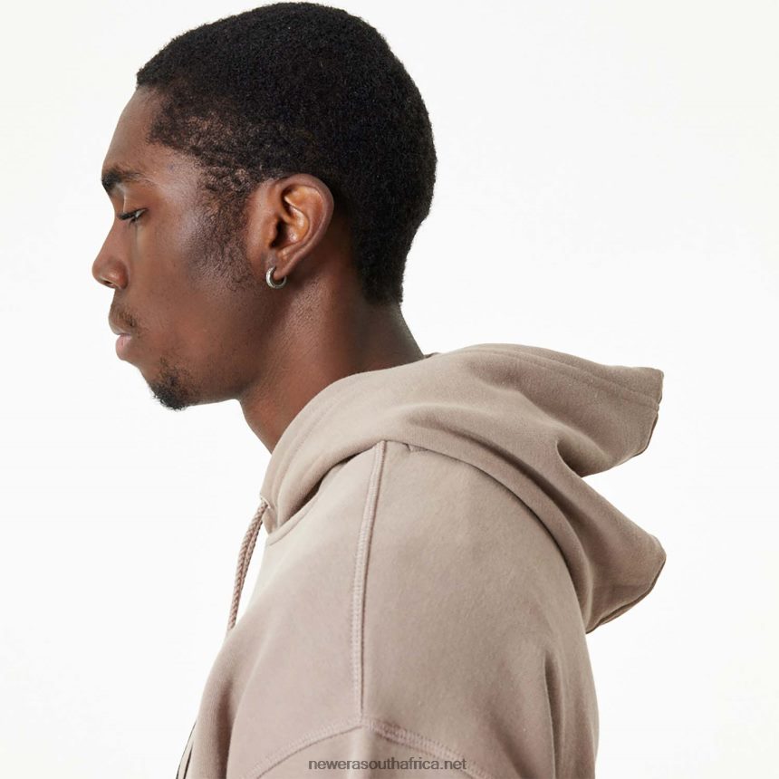 New York Yankees MLB Embroidered Logo Ash Brown Hoodie New Era TRBRBN2729