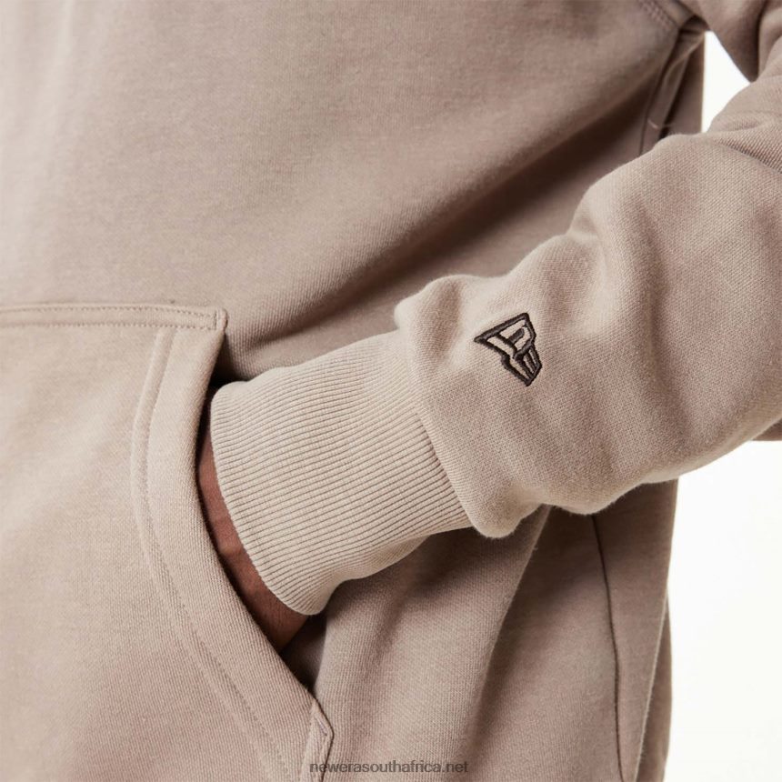 New York Yankees MLB Embroidered Logo Ash Brown Hoodie New Era TRBRBN2729