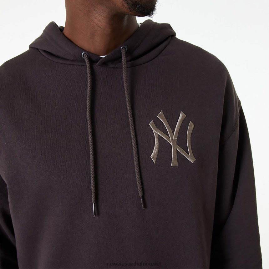 New York Yankees MLB Embroidered Logo Burnt Wood Hoodie New Era TRBRBN2737