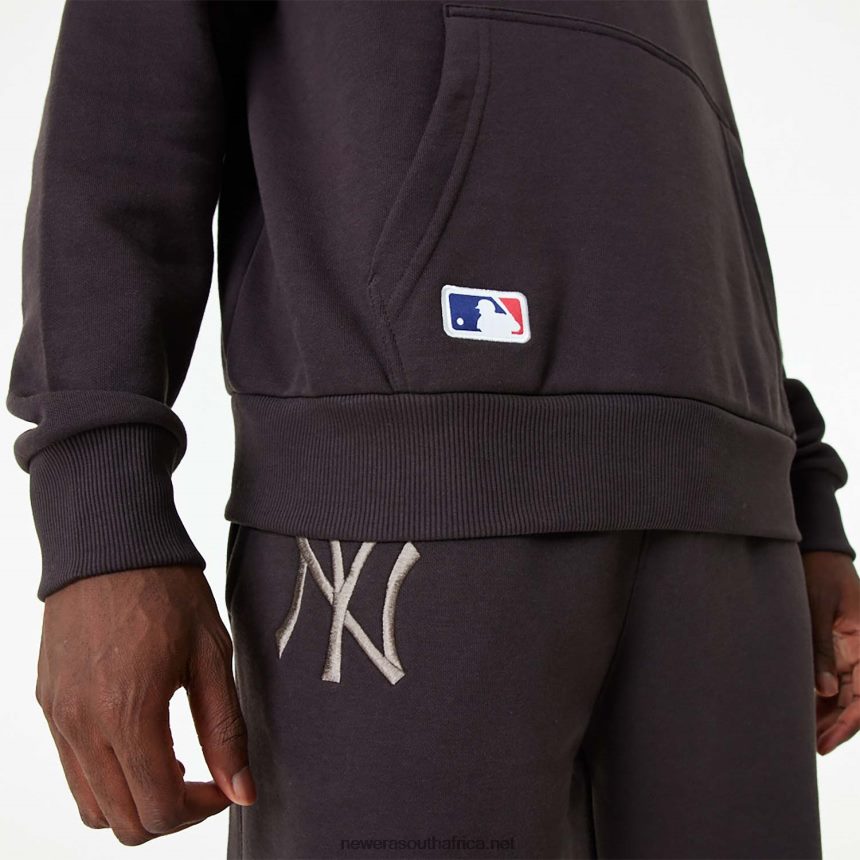 New York Yankees MLB Embroidered Logo Burnt Wood Hoodie New Era TRBRBN2737