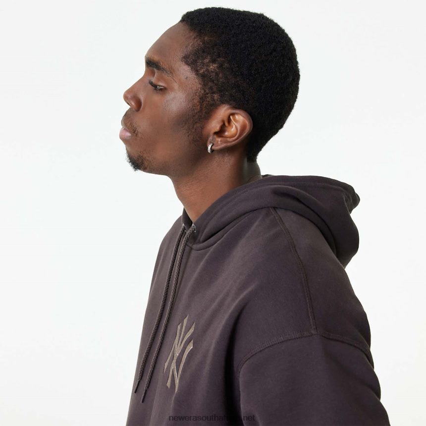 New York Yankees MLB Embroidered Logo Burnt Wood Hoodie New Era TRBRBN2737