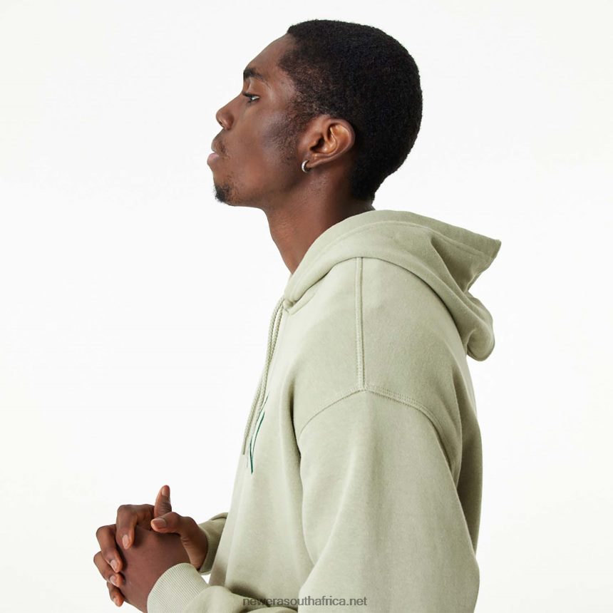 New York Yankees MLB Embroidered Logo Washed Khaki Hoodie New Era TRBRBN2745