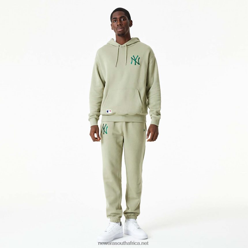 New York Yankees MLB Embroidered Logo Washed Khaki Hoodie New Era TRBRBN2745