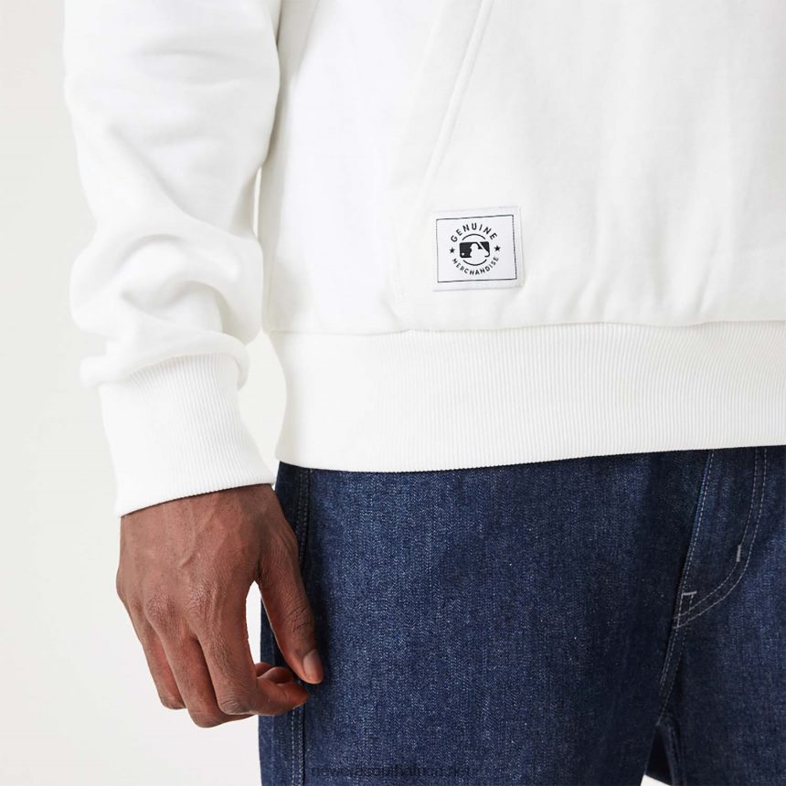 New York Yankees MLB Heritage Open White Oversized Hoodie New Era TRBRBN2705