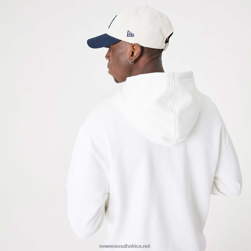 New York Yankees MLB Heritage Open White Oversized Hoodie New Era TRBRBN2705