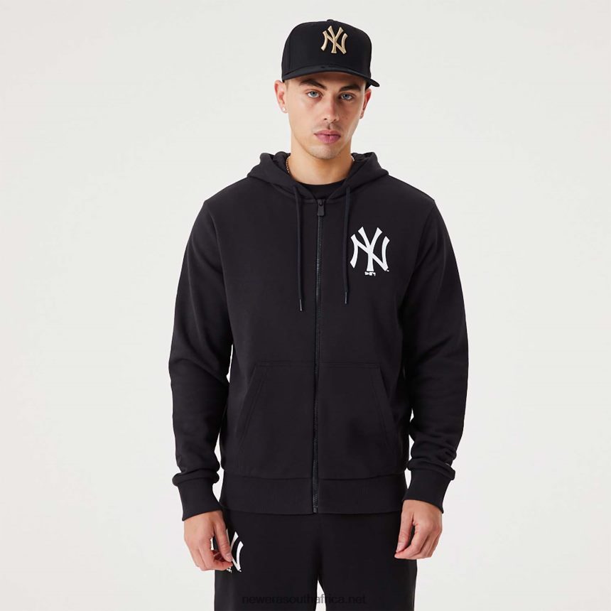New York Yankees MLB League Essential Black Full-Zip Hoodie New Era TRBRBN2744