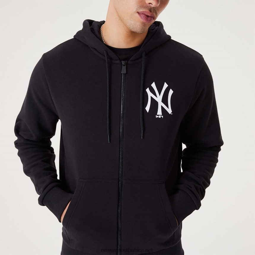 New York Yankees MLB League Essential Black Full-Zip Hoodie New Era TRBRBN2744