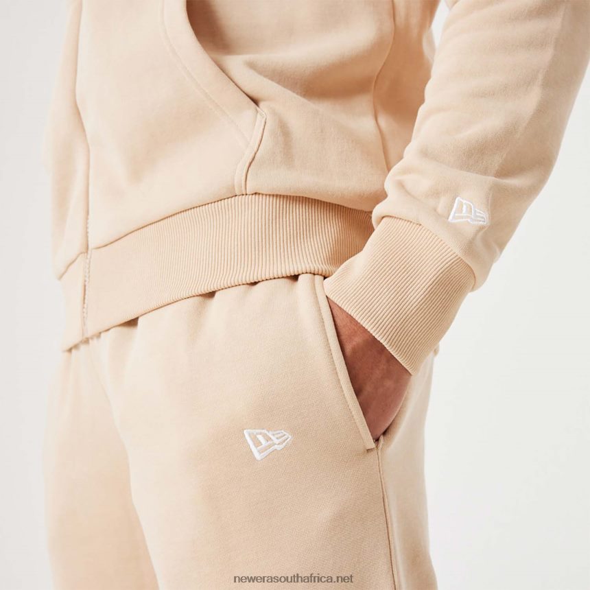 New York Yankees MLB League Essential Light Beige Full-Zip Hoodie New Era TRBRBN2784