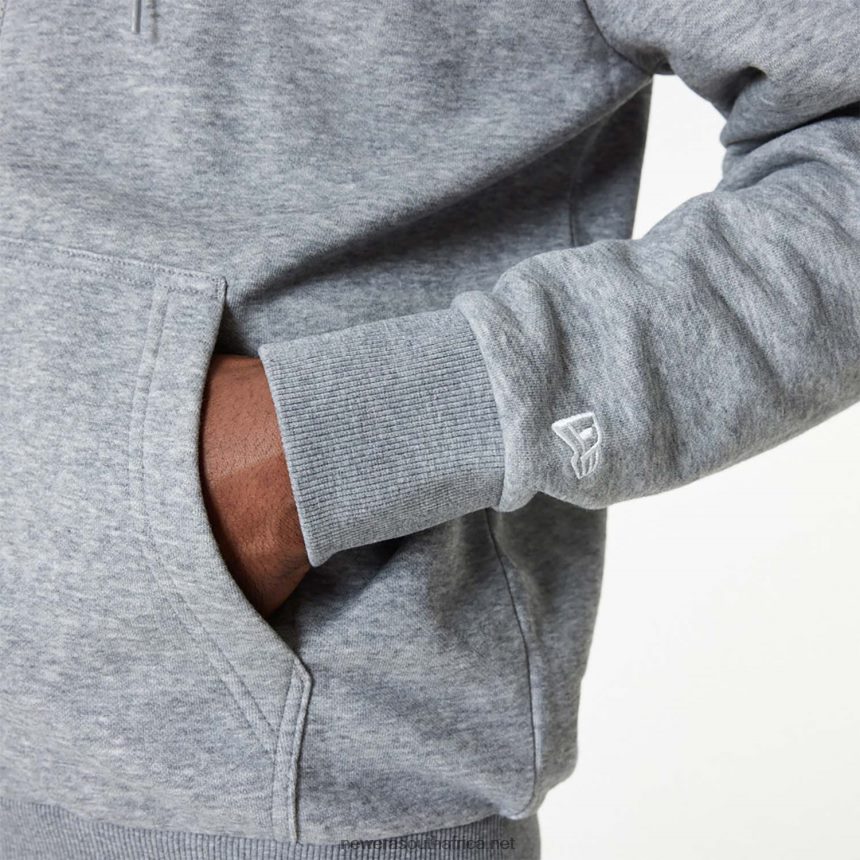 New York Yankees MLB League Essential Medium Grey Full-Zip Hoodie New Era TRBRBN2791