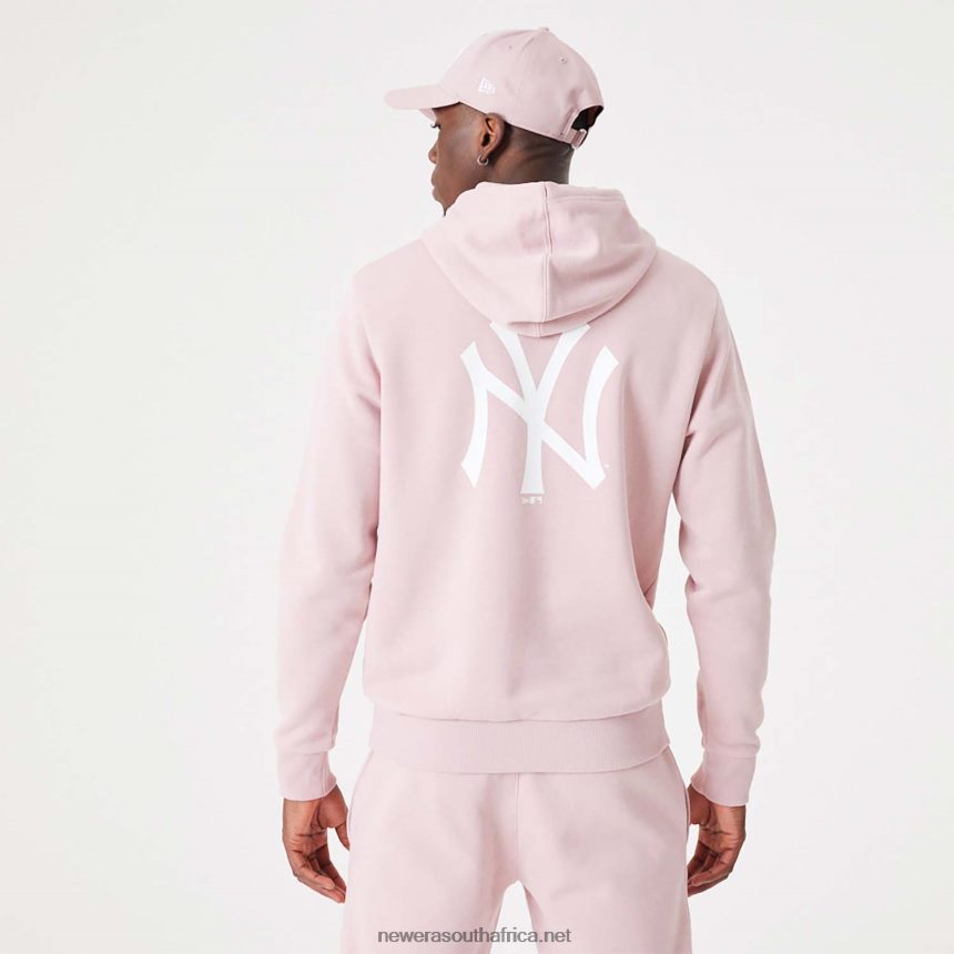 New York Yankees MLB League Essential Pastel Pink Pullover Hoodie New Era TRBRBN2805