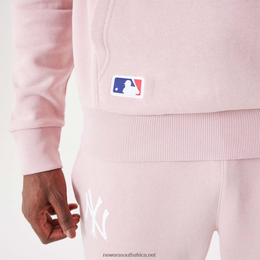 New York Yankees MLB League Essential Pastel Pink Pullover Hoodie New Era TRBRBN2805