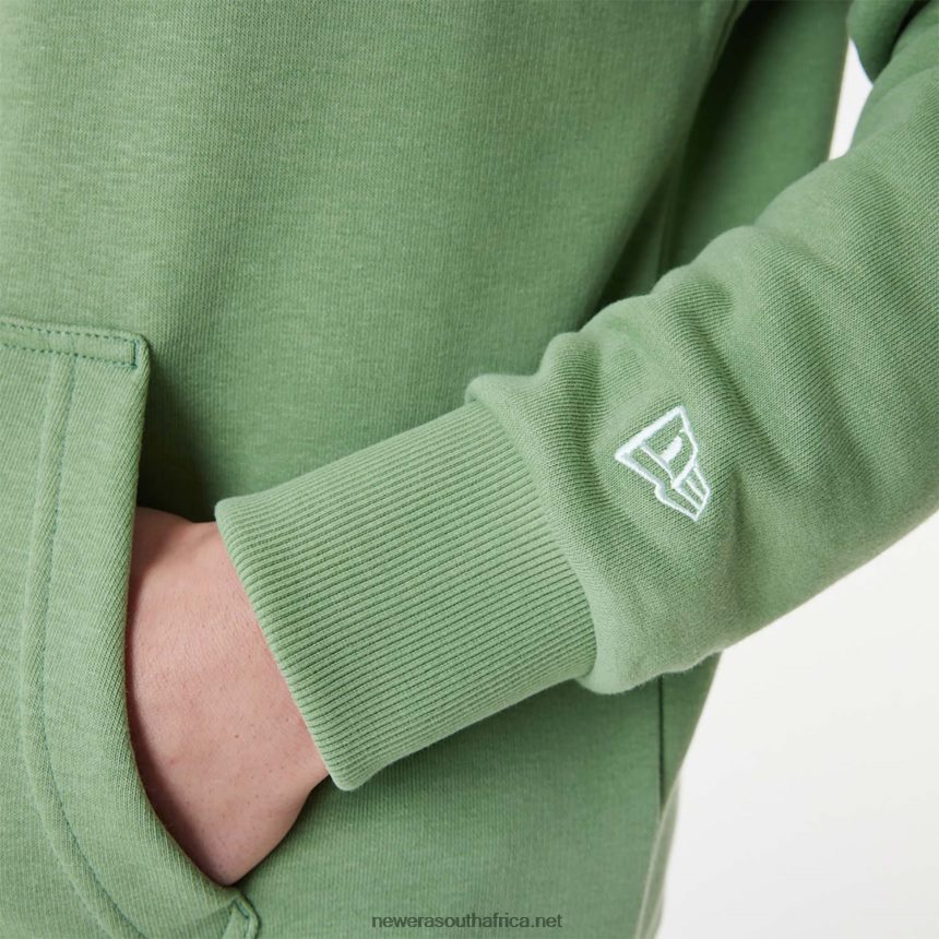 New York Yankees MLB Stacked Logo Green Pull Over Hoodie New Era TRBRBN2664