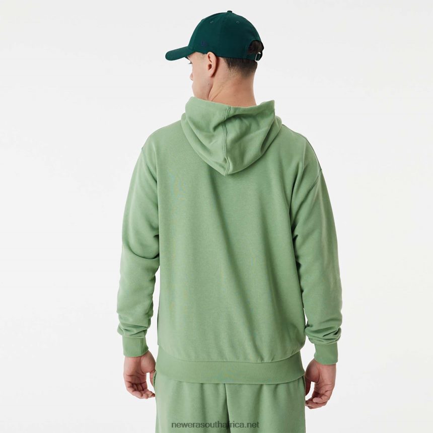 New York Yankees MLB Stacked Logo Green Pull Over Hoodie New Era TRBRBN2664