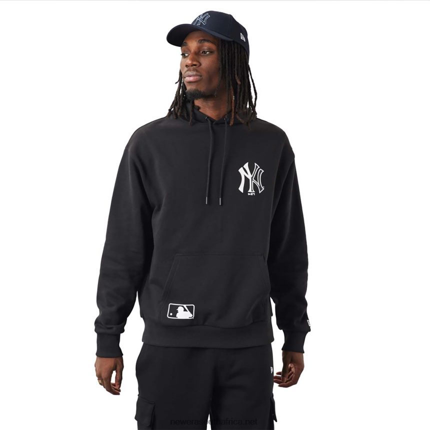 New York Yankees MLB Team Logo Black Hoodie New Era TRBRBN2723
