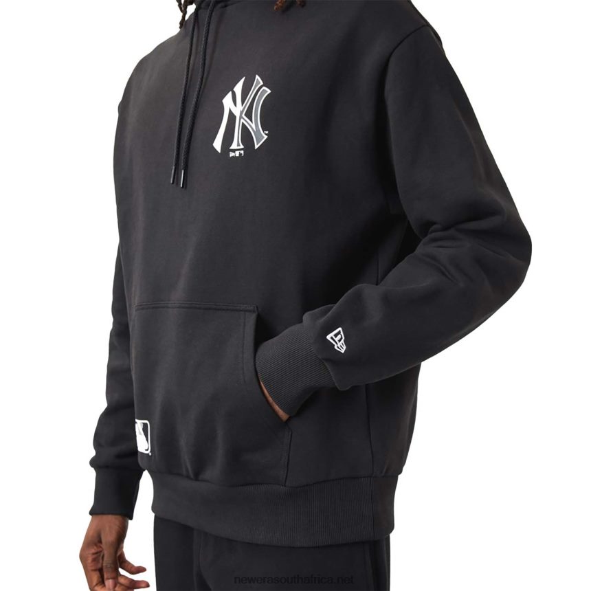 New York Yankees MLB Team Logo Black Hoodie New Era TRBRBN2723